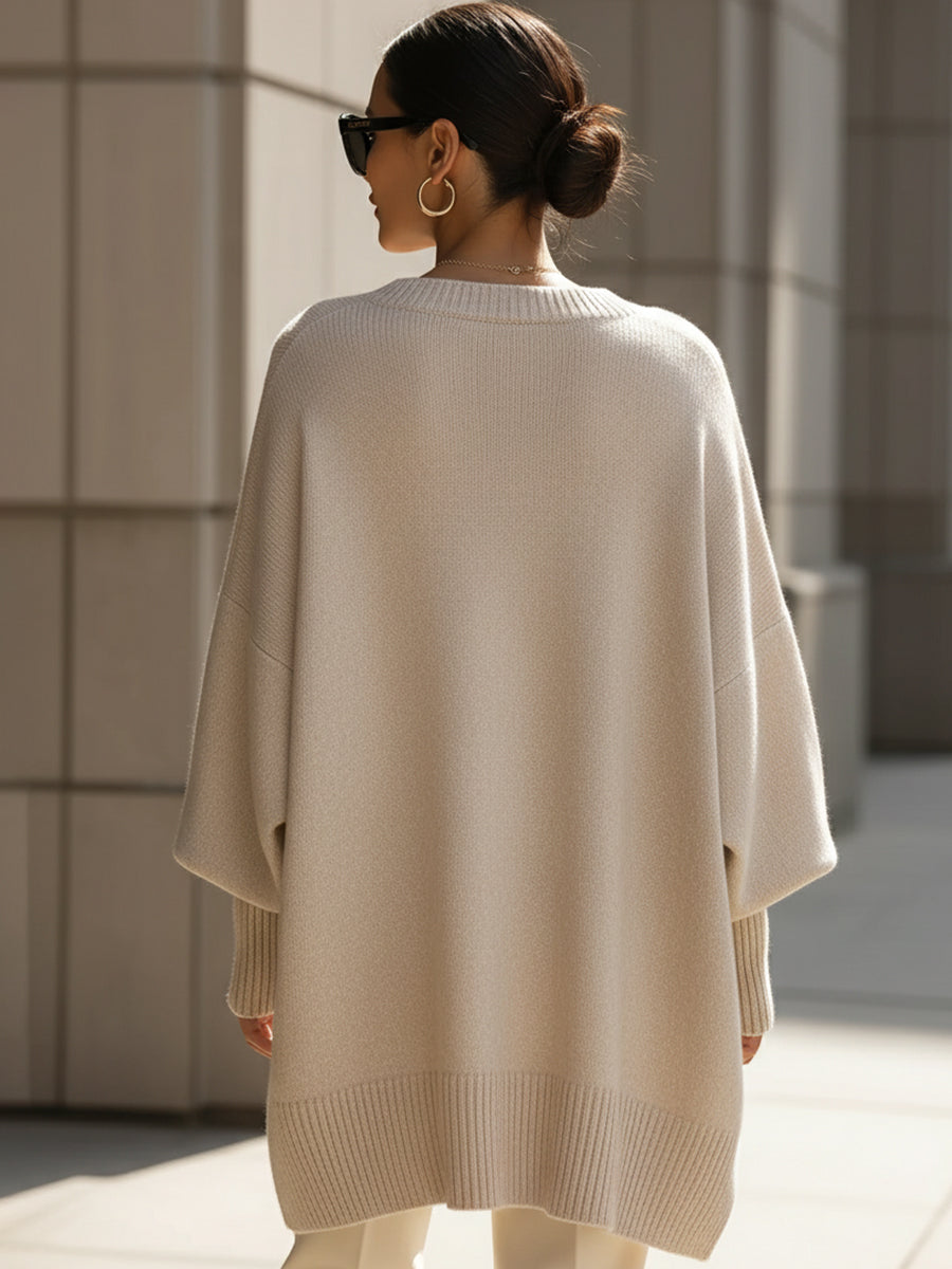 Nell relaxed oversized knit sweater – image 2