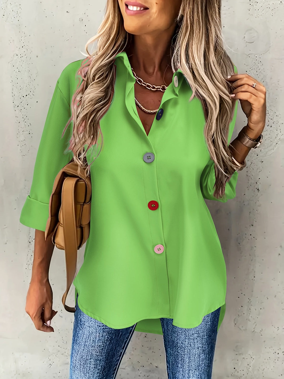 Hollis button front collared blouse – image 12