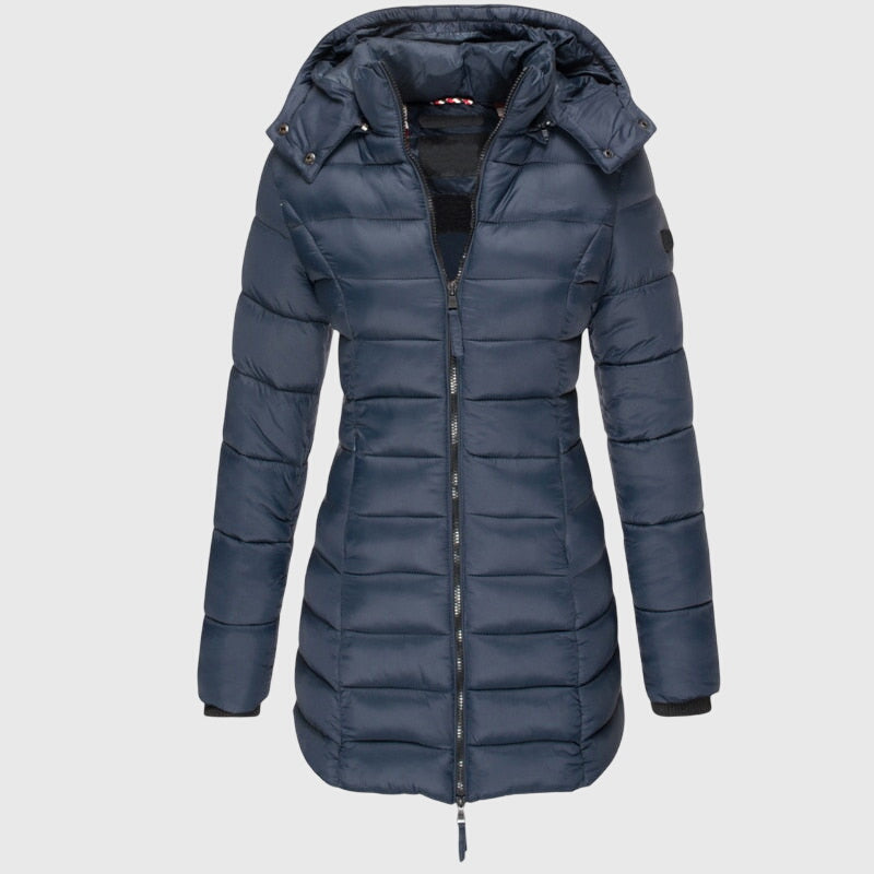 Ximena long hooded puffer coat – image 7