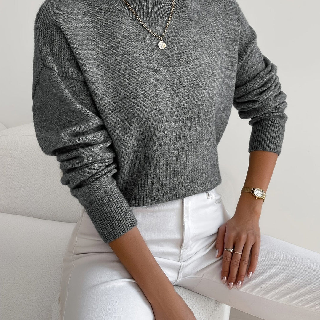Addison oversized mock neck sweater – image 14