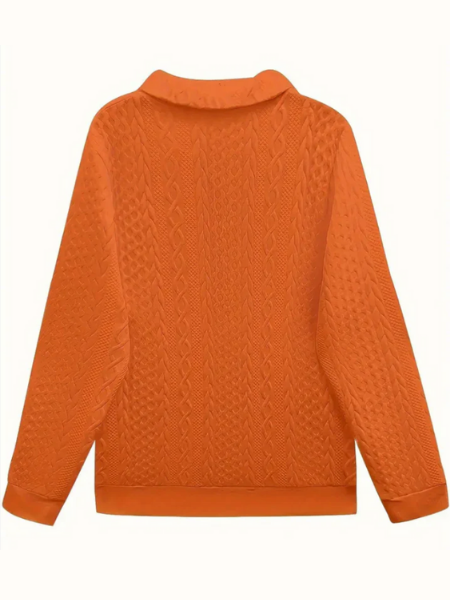 Rosalind cable knit quarter zip sweater – image 13