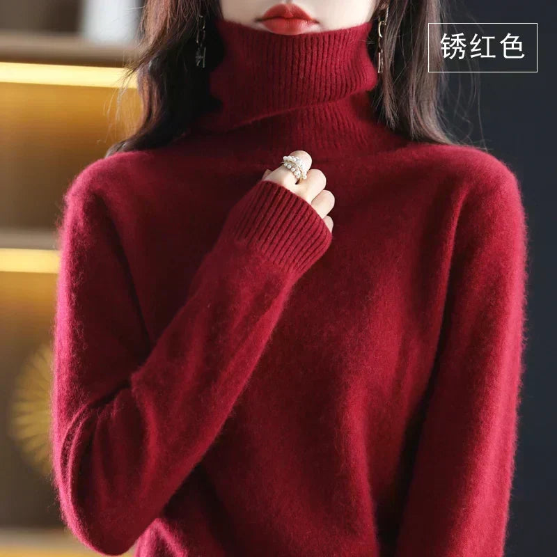 Alexis cashmere touch turtleneck sweater – image 2