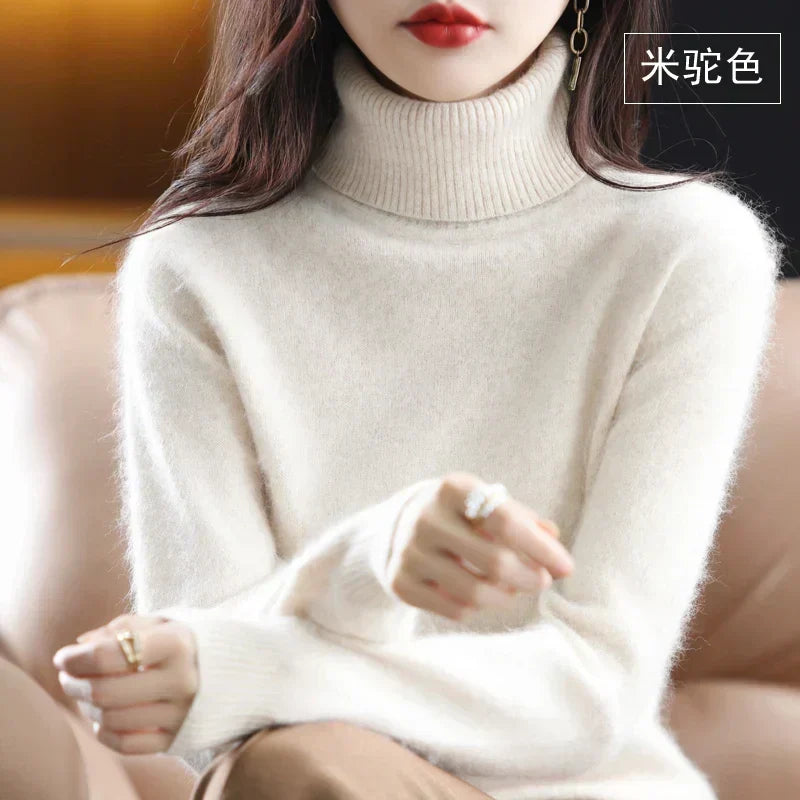 Alexis cashmere touch turtleneck sweater – image 3