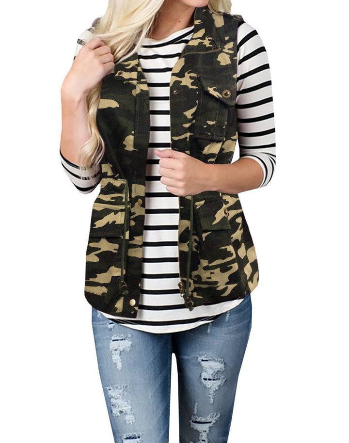 Maren hooded utility vest with drawstring waist – image 8