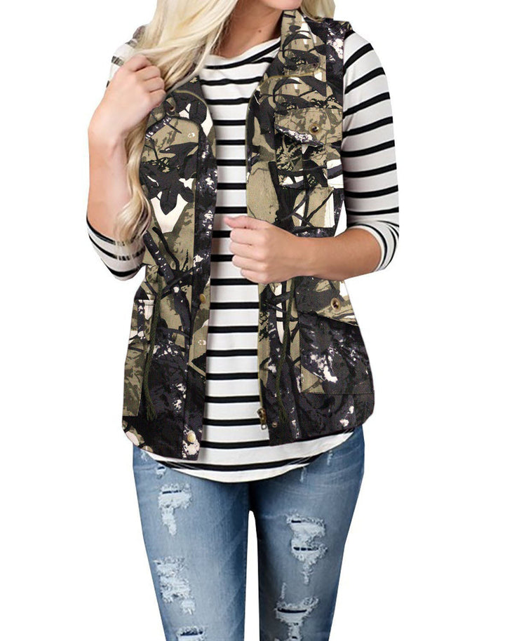 Maren hooded utility vest with drawstring waist – image 9