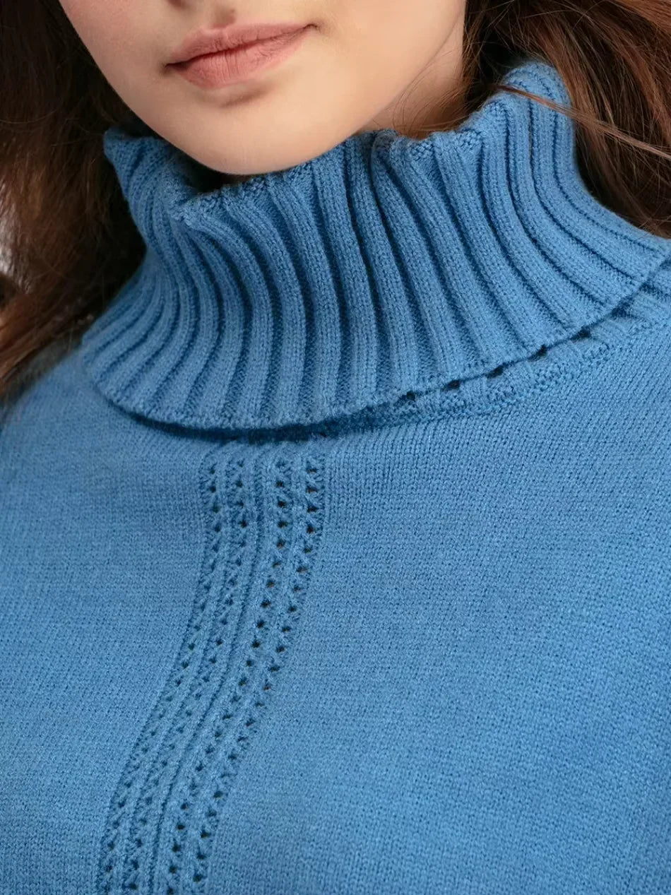 Brinley matching high neck sweater and wide leg pants set – image 14