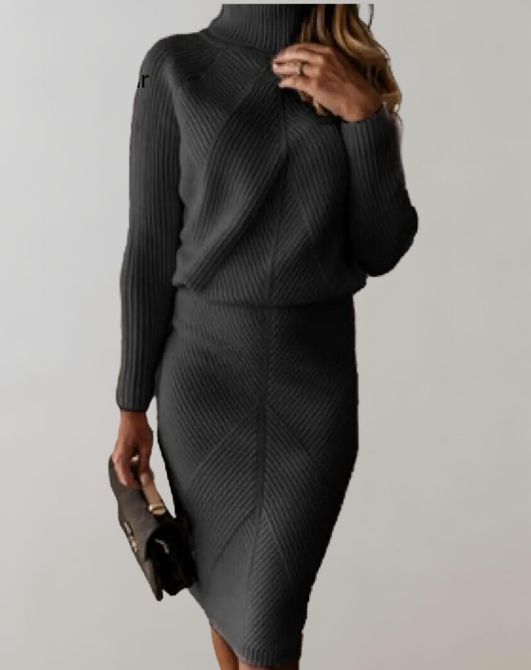 Philippa turtleneck sweater and slim skirt set – image 9