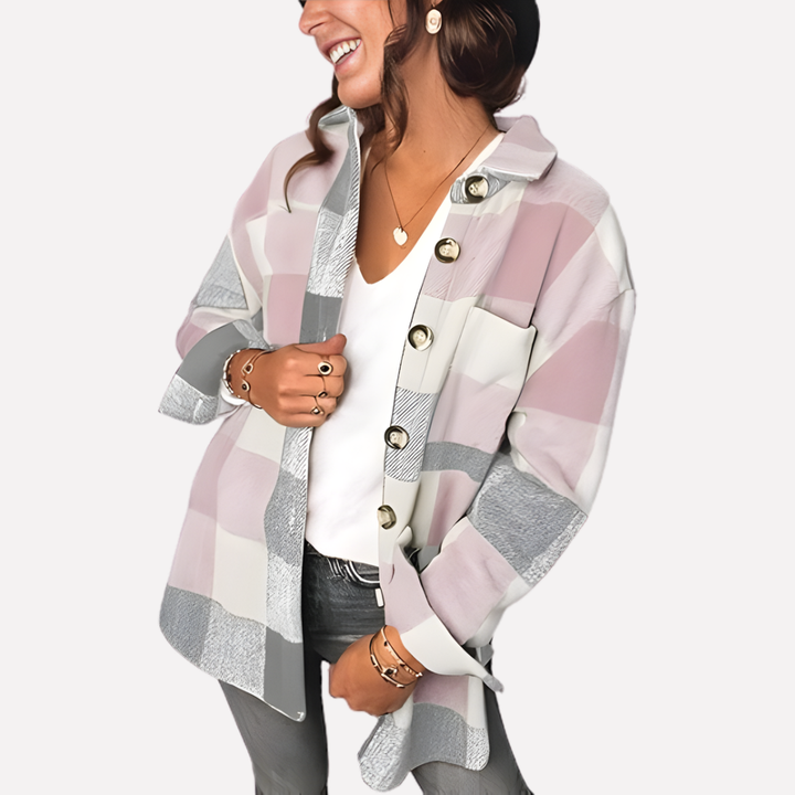 Quinn relaxed plaid shacket – image 13