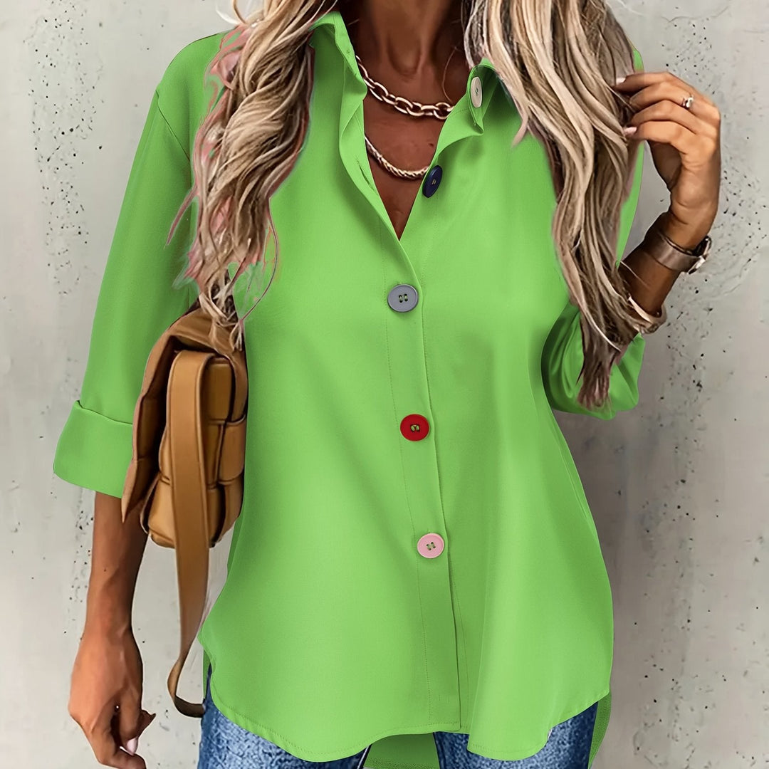 Hollis button front collared blouse – image 5
