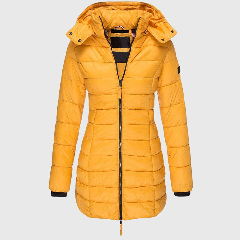 Ximena long hooded puffer coat – image 5