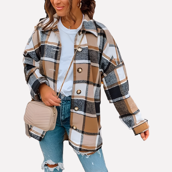 Quinn relaxed plaid shacket – image 17