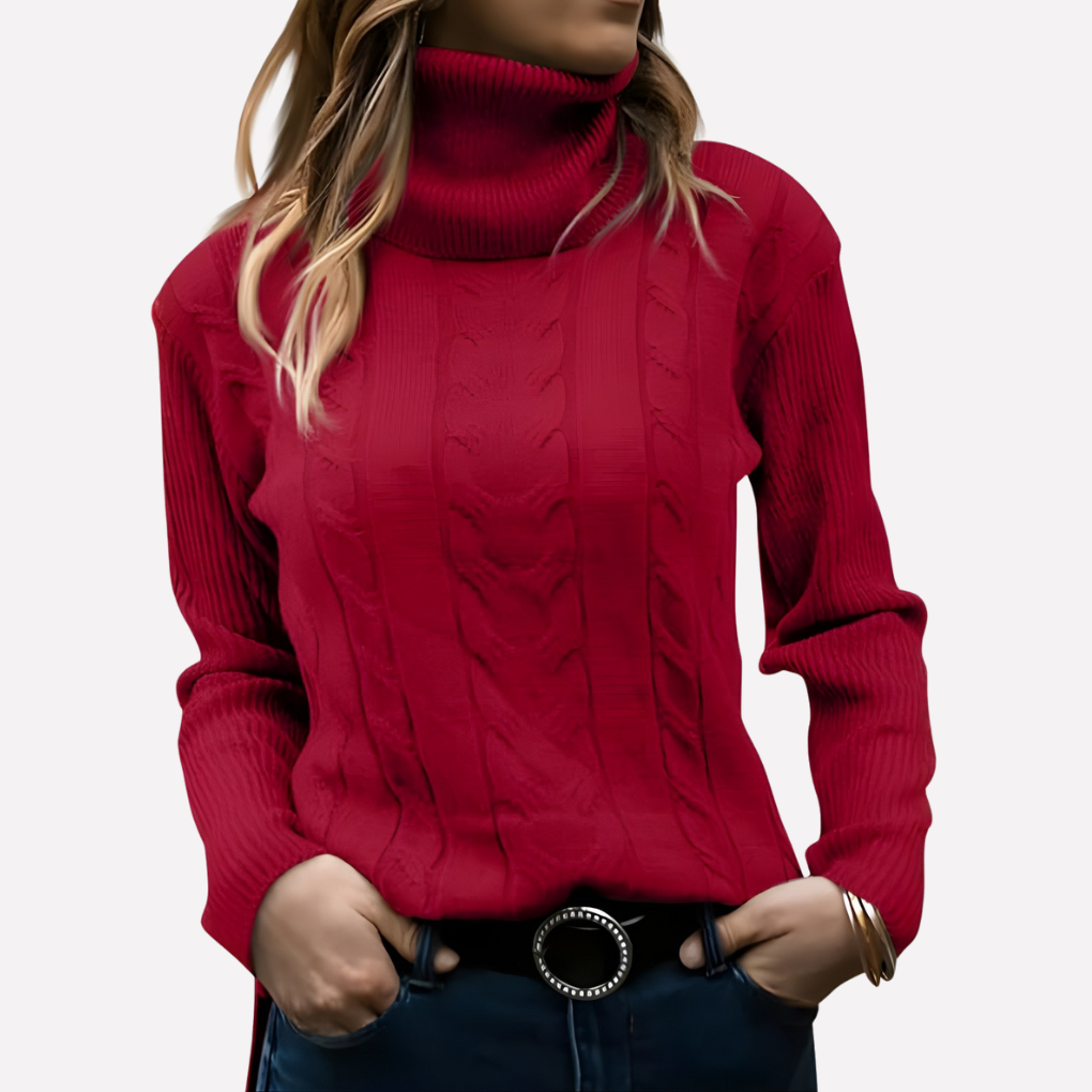 Harper relaxed turtleneck sweater – image 2