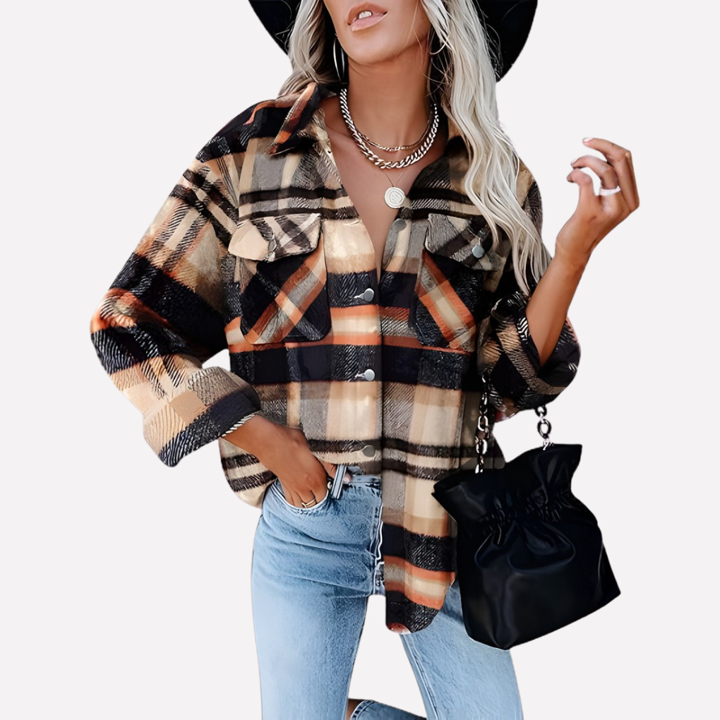 Quinn relaxed plaid shacket – image 19