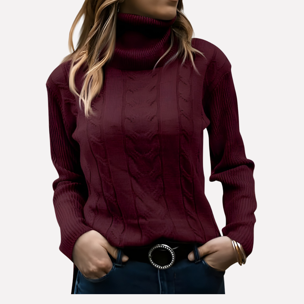 Harper relaxed turtleneck sweater – image 4