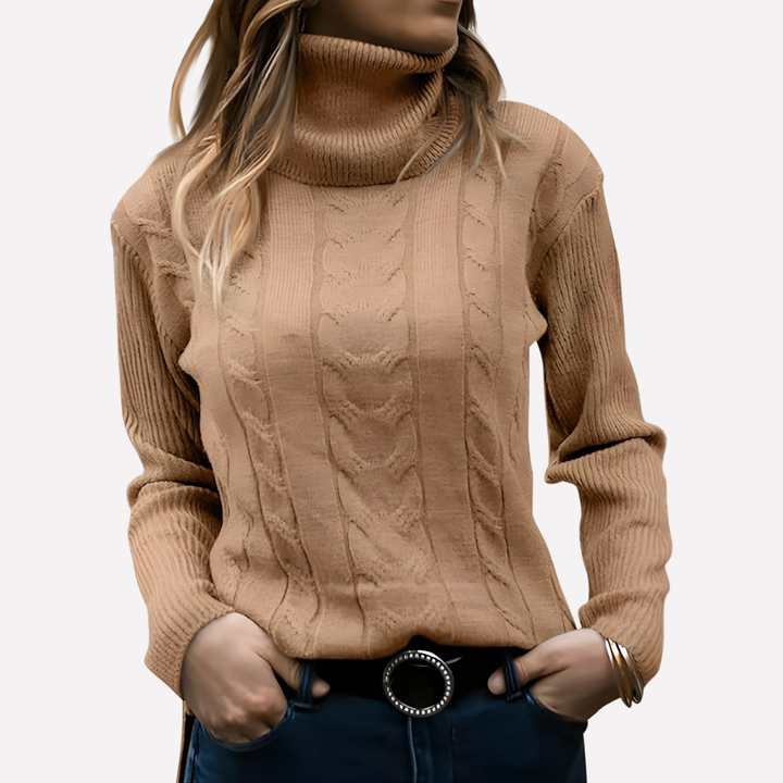 Harper relaxed turtleneck sweater – image 9