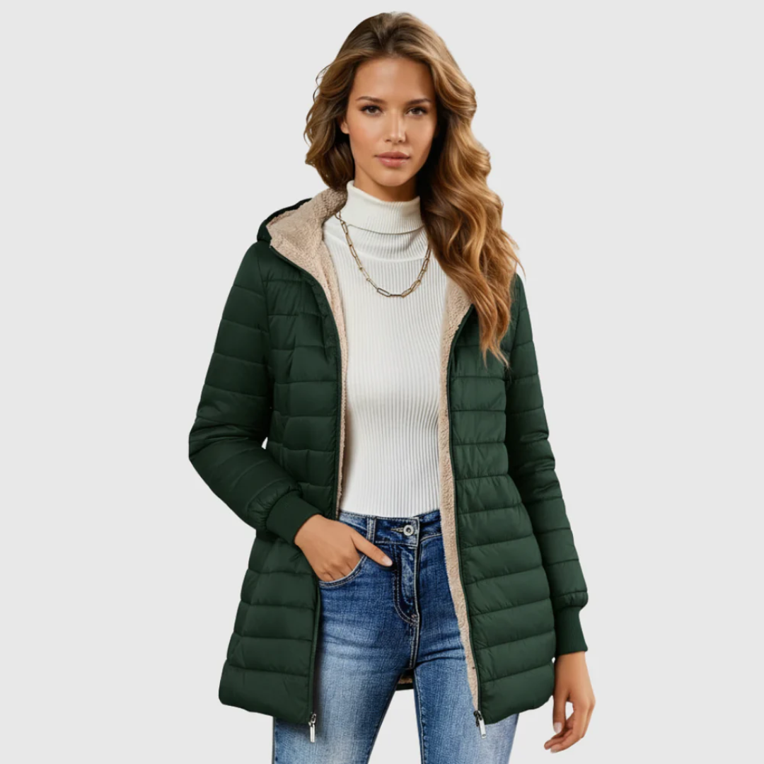 Carina sherpa lined winter coat – image 3