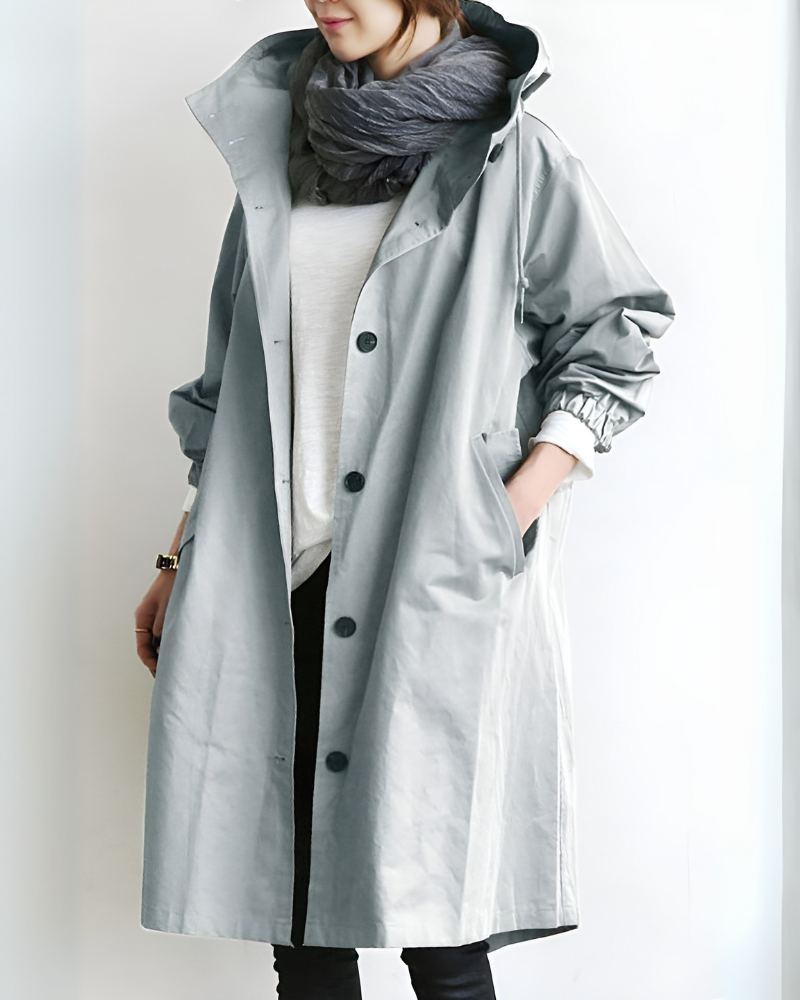 Sienna hooded trench coat – image 5