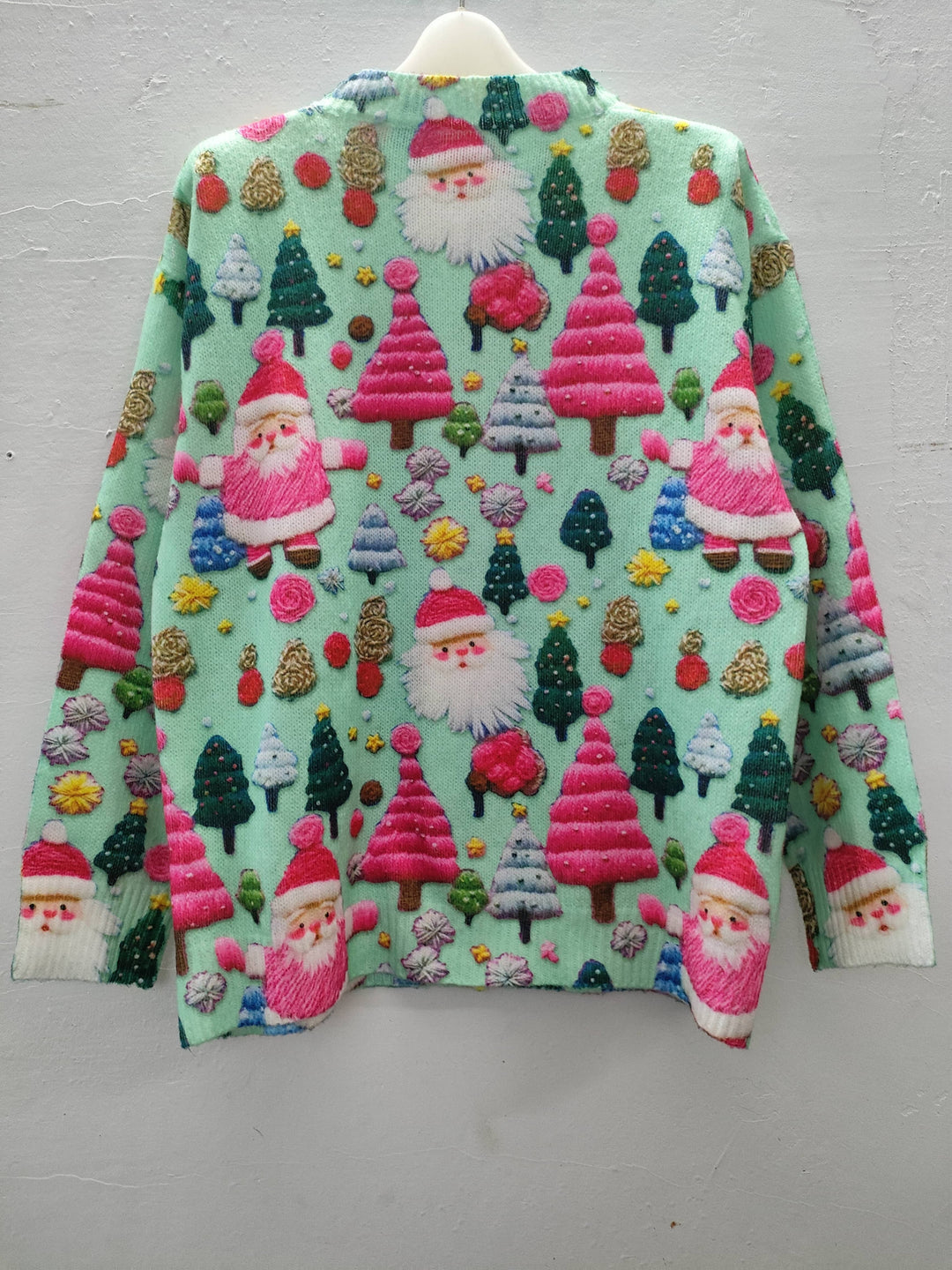 Carol sequin Santa Christmas sweater – image 4