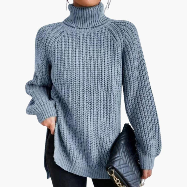 Isabela oversized ribbed turtleneck sweater – image 12