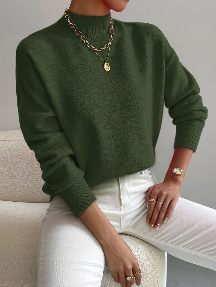Addison oversized mock neck sweater – image 4