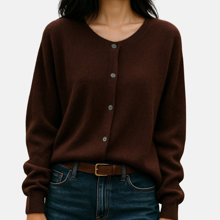 Whitley fine knit button up cardigan – image 6