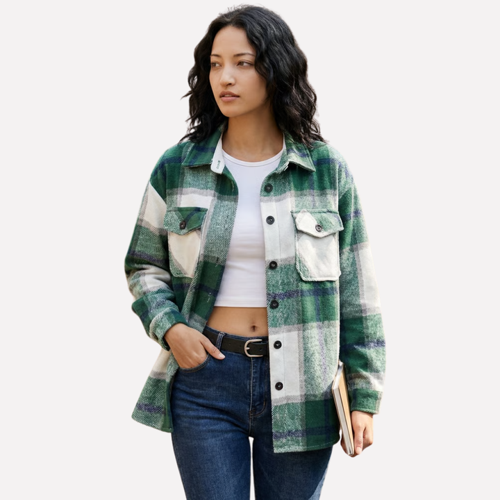 Quinn relaxed plaid shacket