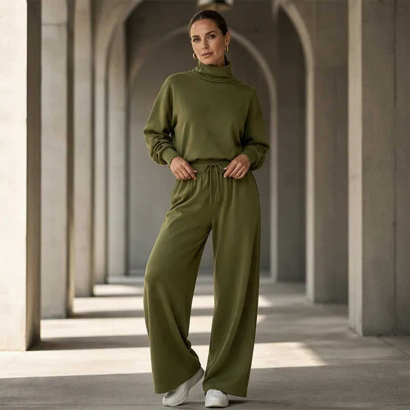 Zara turtleneck and wide leg pants set – image 4