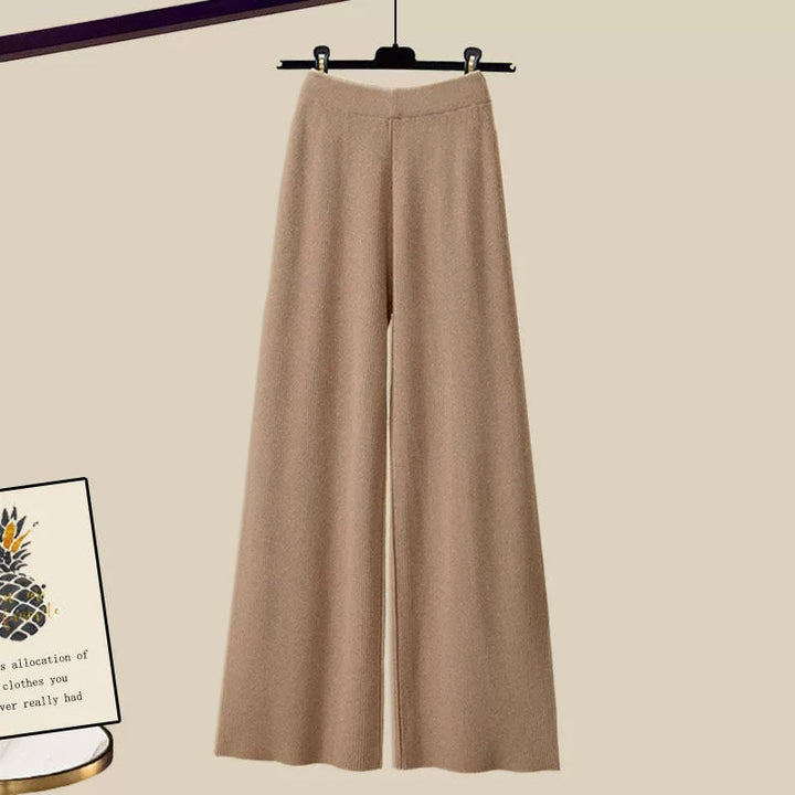 Lilou three piece layered knit and wide leg pants set – image 6