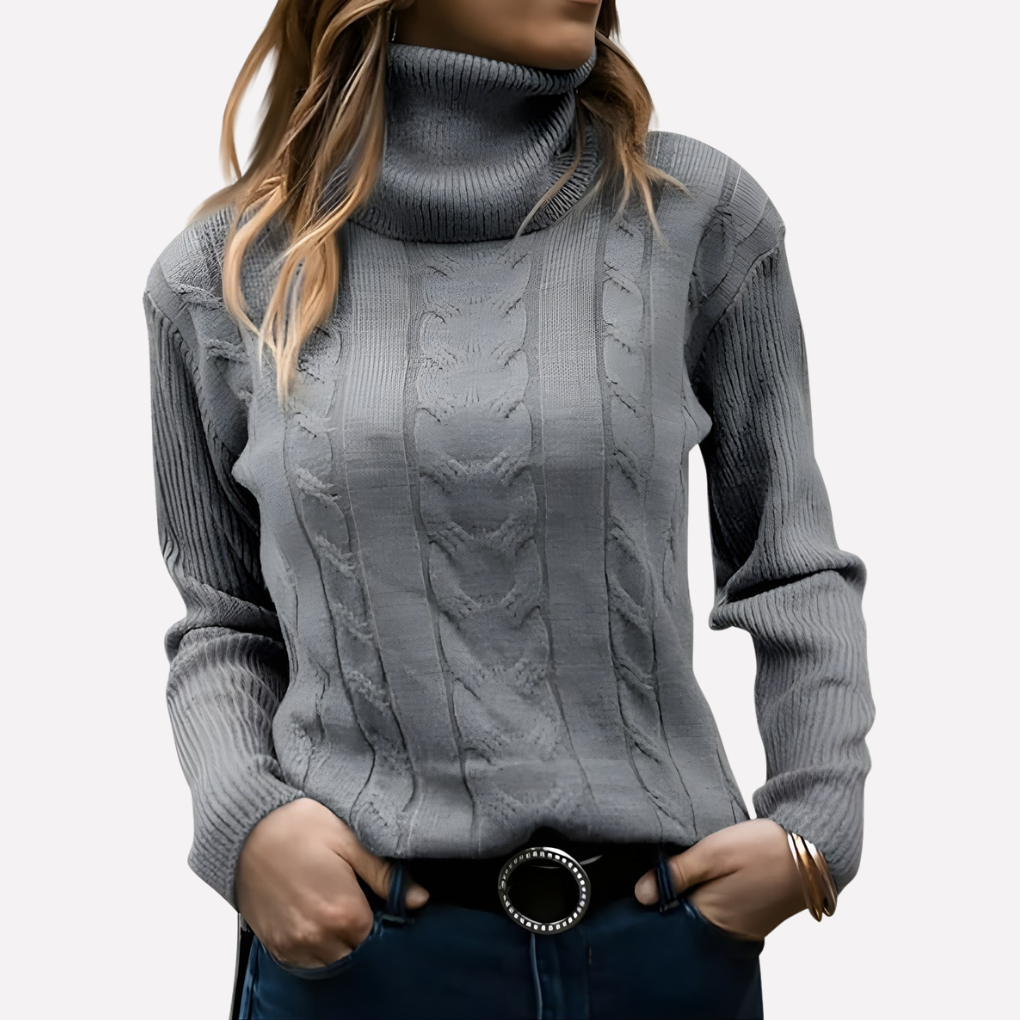Harper relaxed turtleneck sweater – image 8