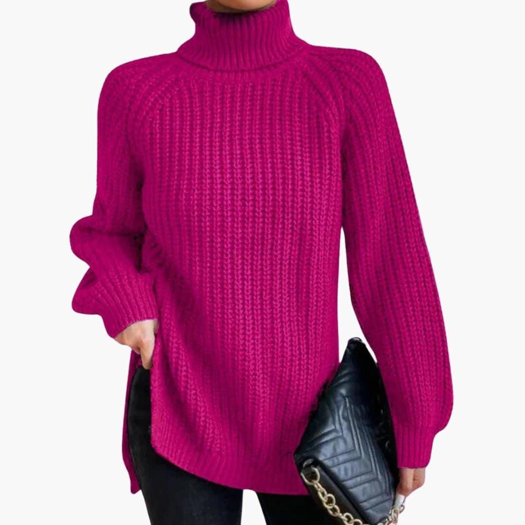 Isabela oversized ribbed turtleneck sweater – image 7