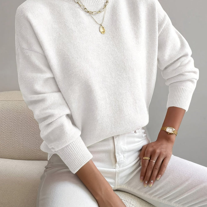Addison oversized mock neck sweater – image 18
