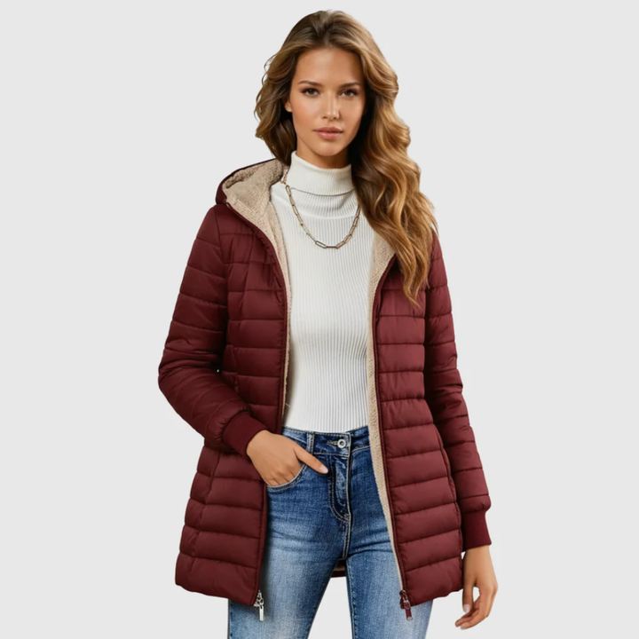 Carina sherpa lined winter coat – image 4