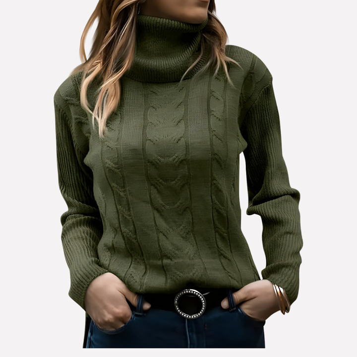 Harper relaxed turtleneck sweater – image 10