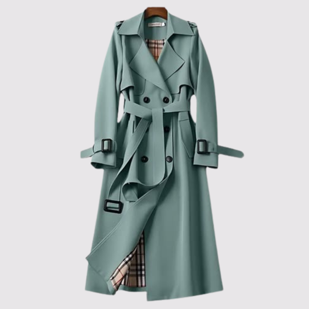 Emery long belted trench coat – image 2
