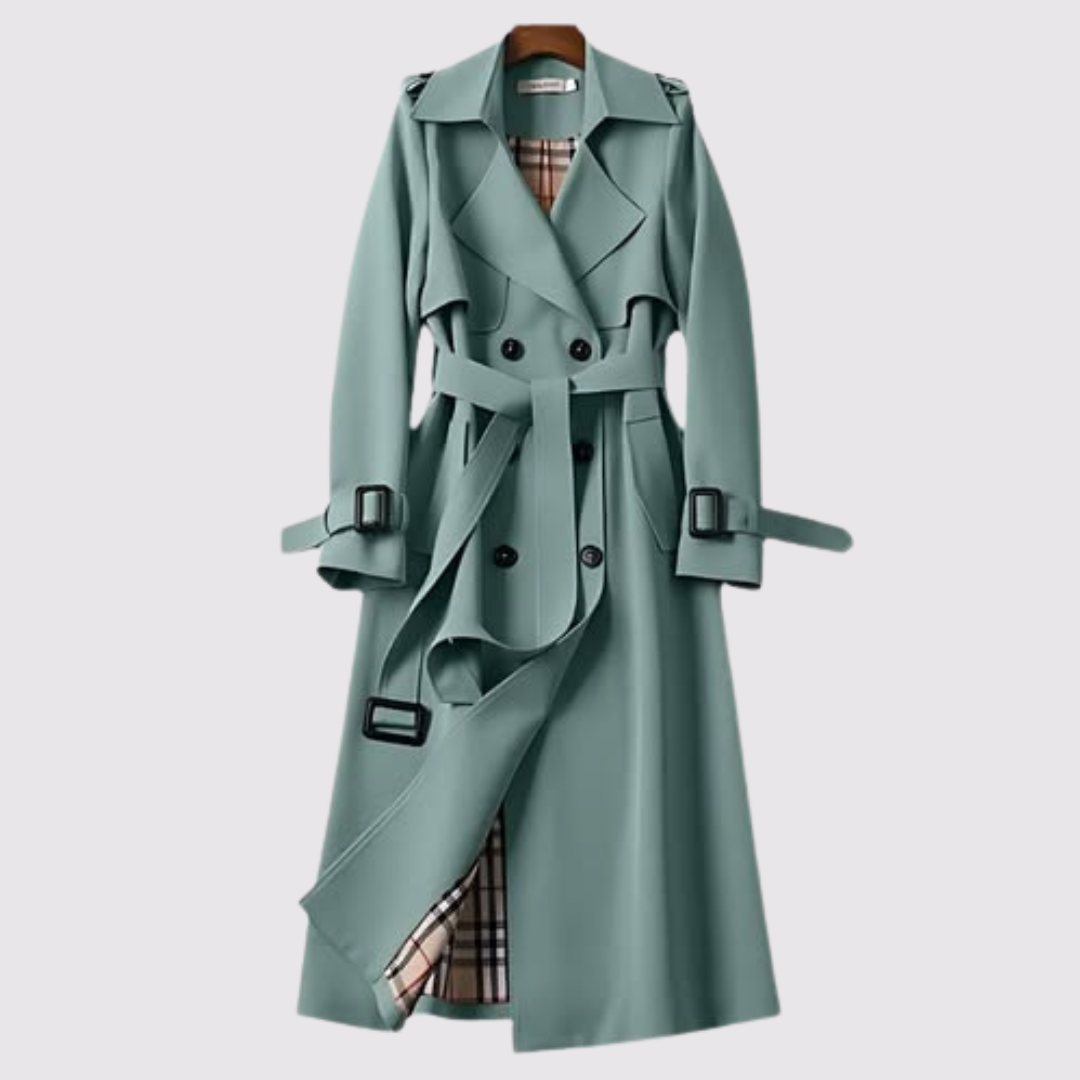 Emery long belted trench coat – image 2