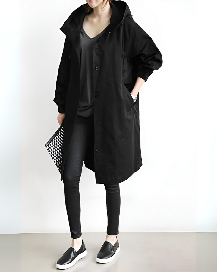 Sienna hooded trench coat