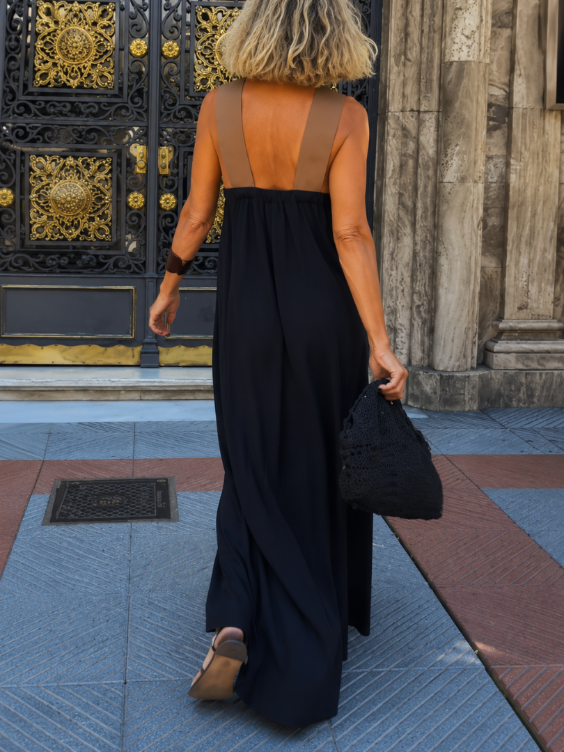 Dahlia two tone maxi dress – image 11