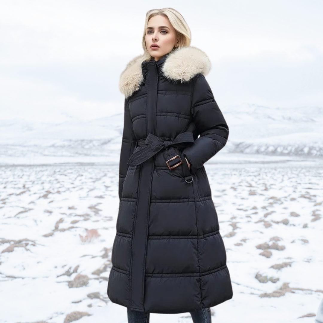 Antonia faux fur collar winter coat – image 6