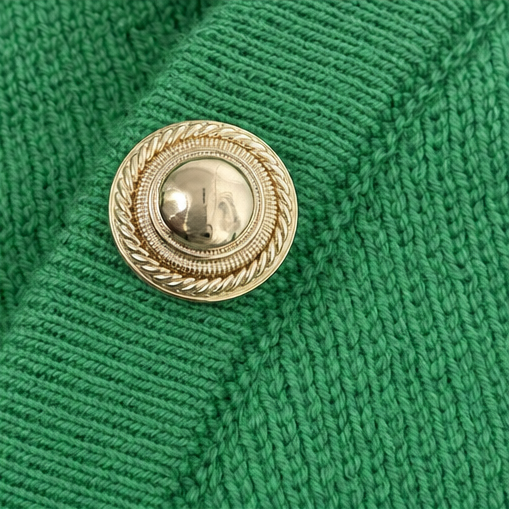 Waverly mock neck sweater with gold buttons – image 11