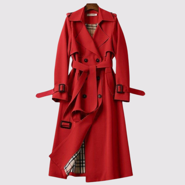 Emery long belted trench coat – image 3