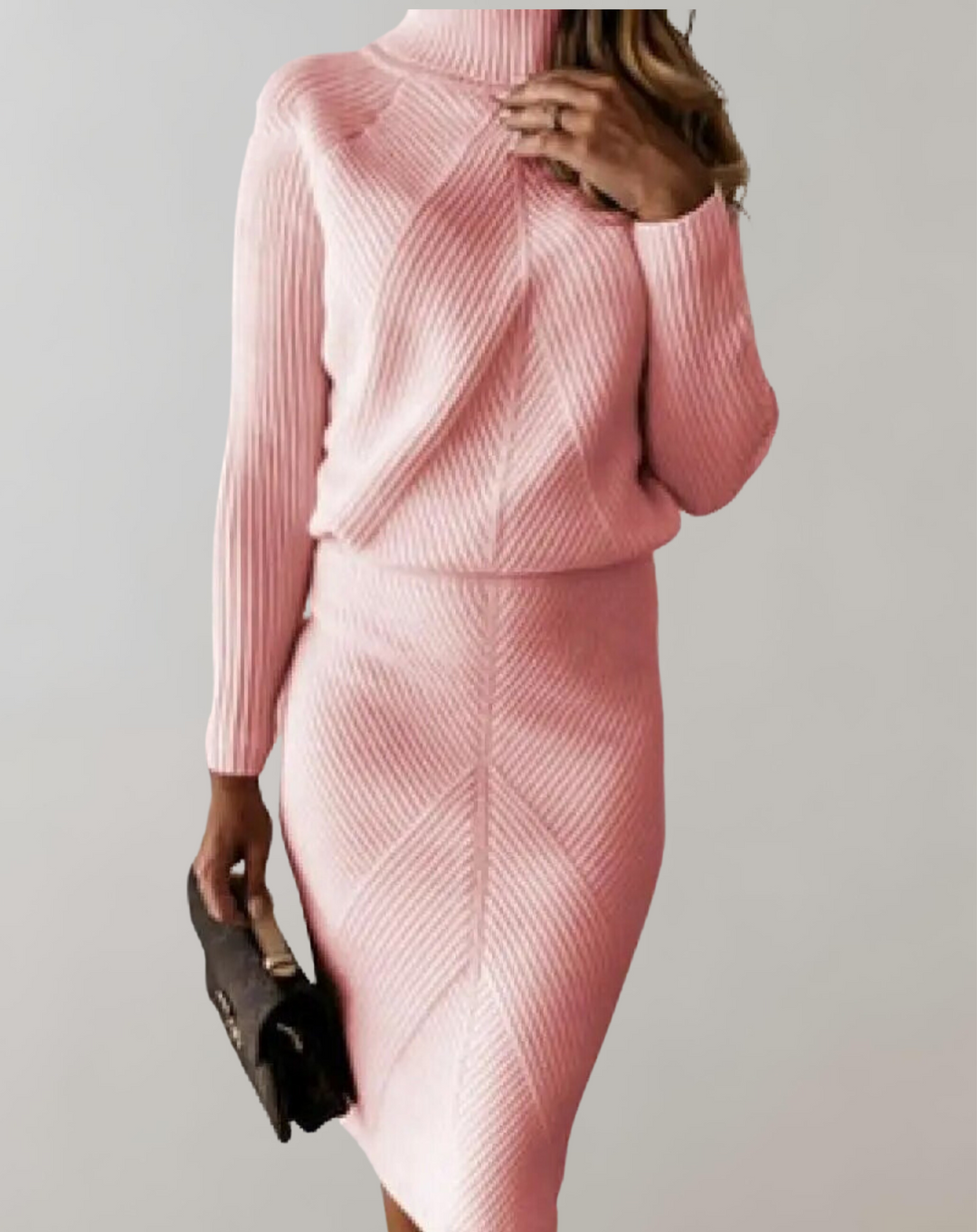 Philippa turtleneck sweater and slim skirt set – image 3