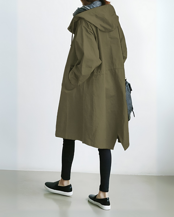 Sienna hooded trench coat – image 2