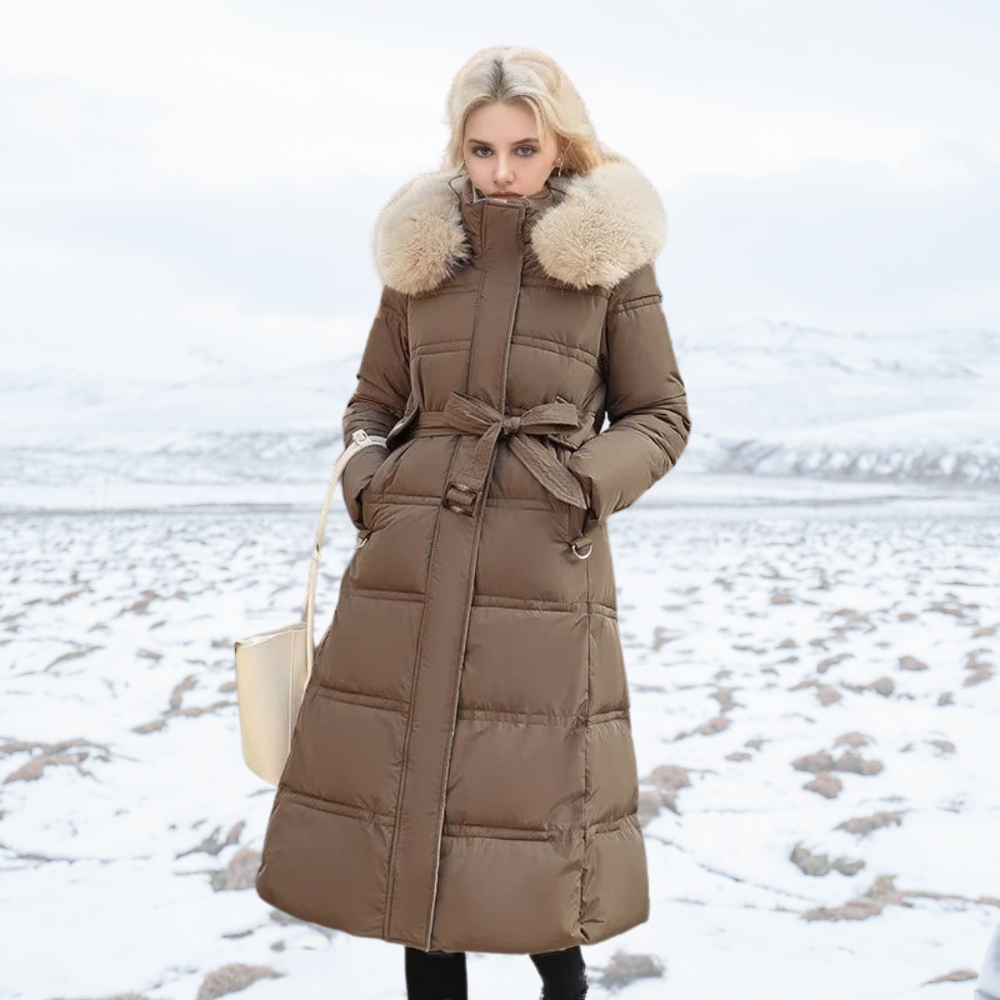 Antonia faux fur collar winter coat – image 2