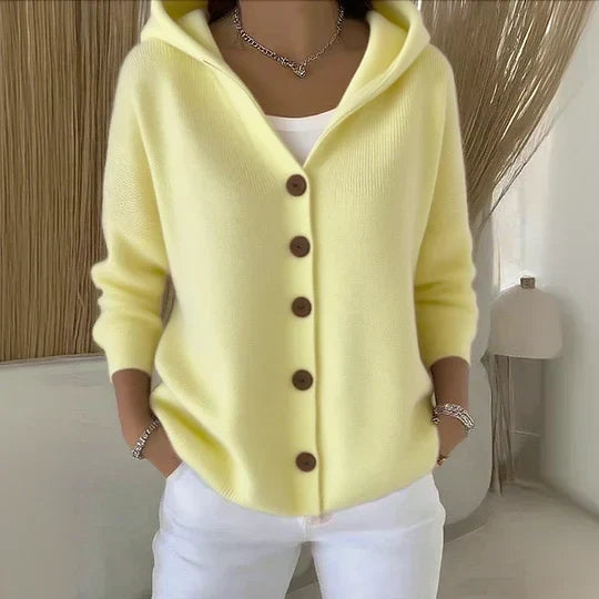Maggie hooded open front sweater cardigan – image 4