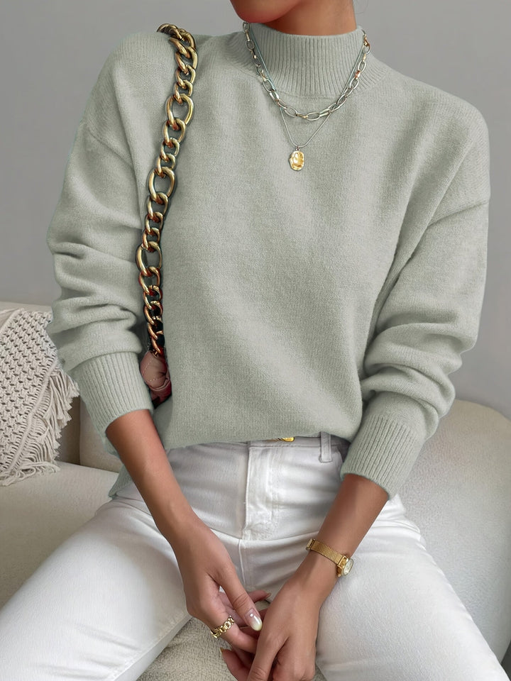 Addison oversized mock neck sweater