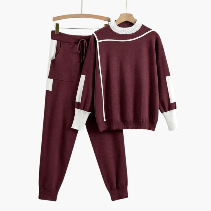 Emma high neck knit sweater and pants set – image 8