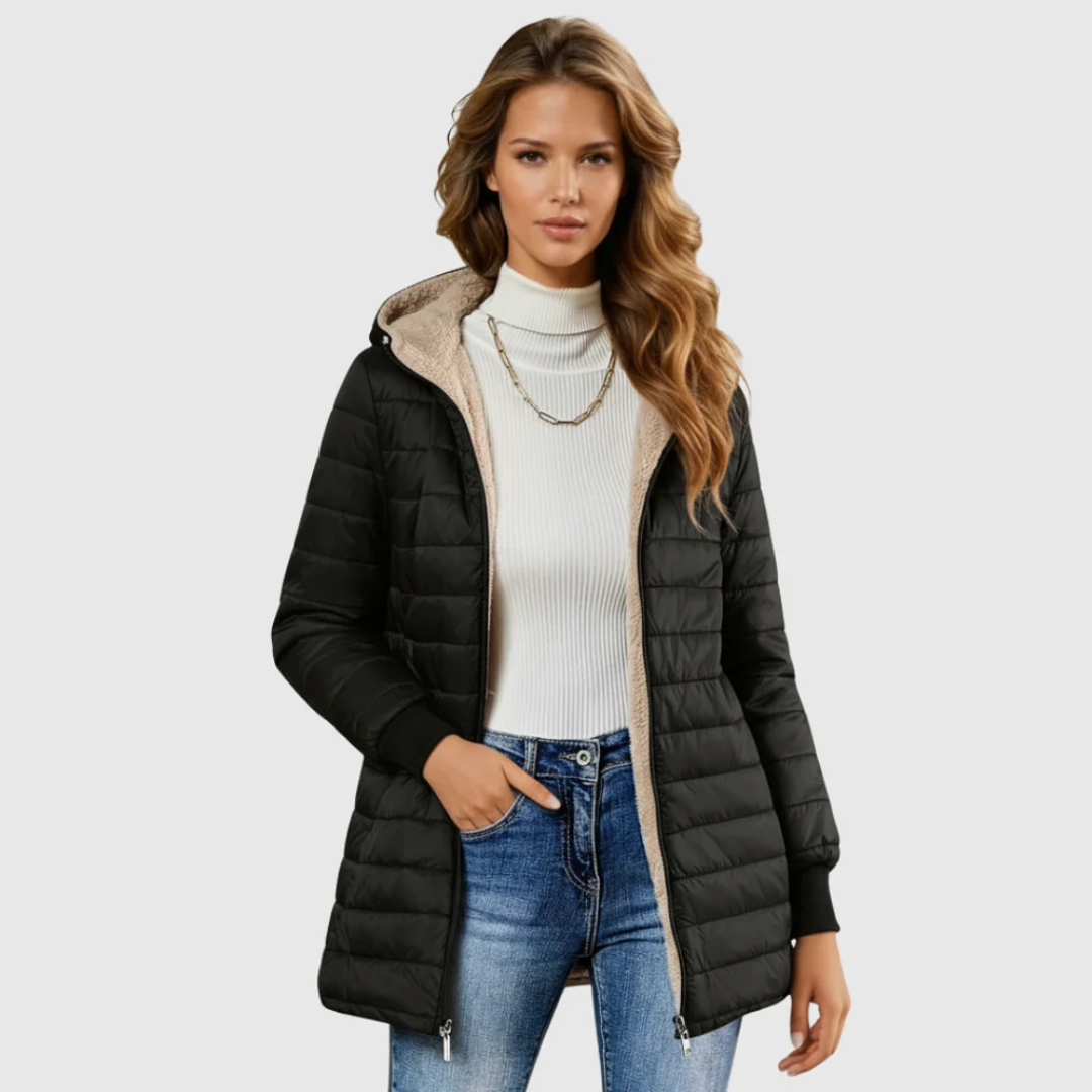Carina sherpa lined winter coat – image 5