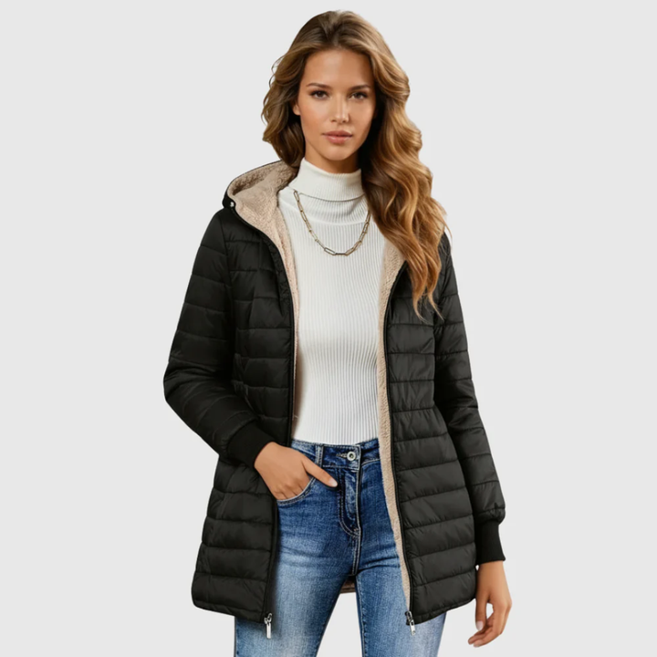 Carina sherpa lined winter coat – image 5