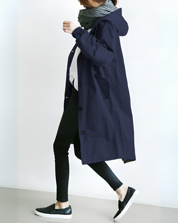 Sienna hooded trench coat – image 3