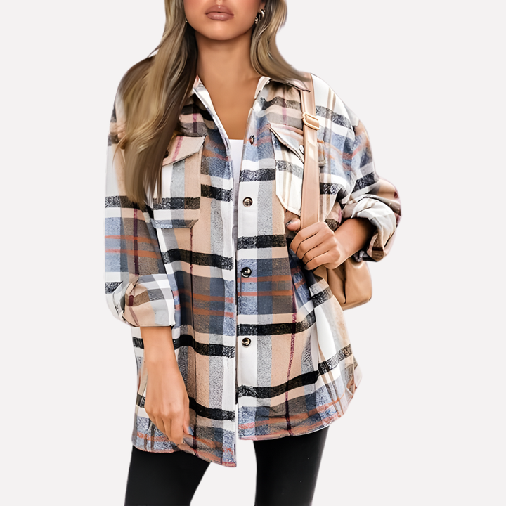 Quinn relaxed plaid shacket – image 5